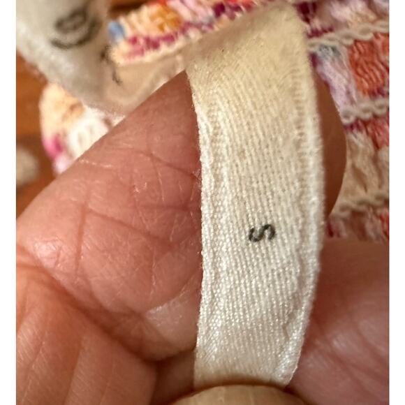 Anthropologie Flutter-Sleeve V-Neck Blouse Sz S Cottagecore Bohemian Prairie - Picture 9 of 14